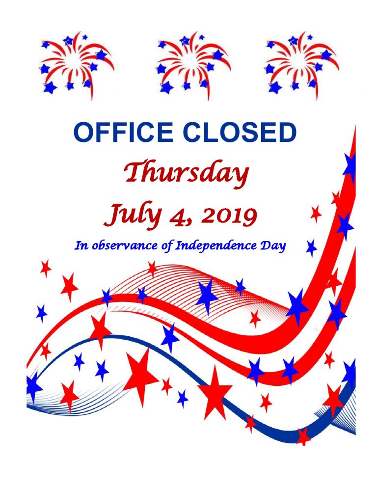 july 4th office closeed