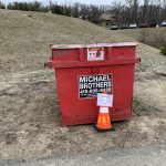 Glass Dumpster located in South Strabane