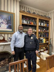 Mayor Demond Nixon with Chief David Bradley