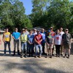Volunteers for the Stream Cleanup Day Event