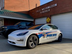 East Washington Borough Tesla 3 Police Car