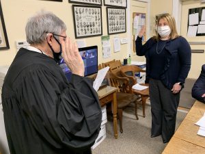 Dawn Petrosky sworn in as tax collector by Judge DiSalle