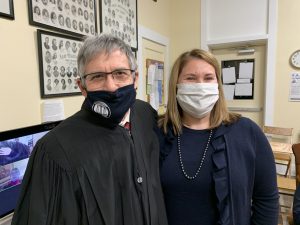 Judge DiSalle with Dawn Petrosky