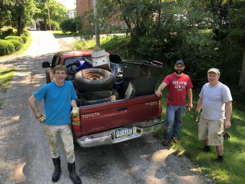 Some of the volunteers 